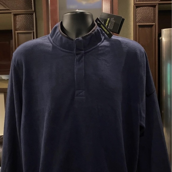 NWT Men’s Nike Fleece Pullover Size Large In Dark Navy - Picture 2 of 10